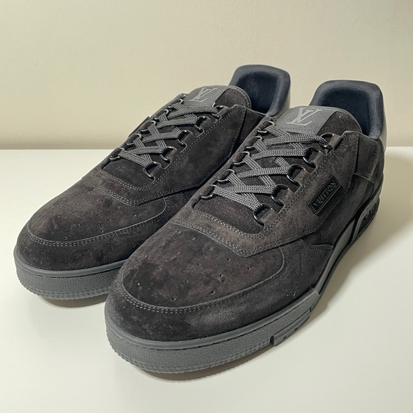 COPY - Louis Vuitton Trainer Sneakers “Uniform” Suede Black by Virgil Abloh - Picture 3 of 7